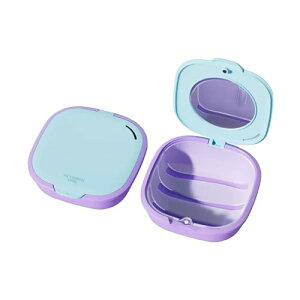Youfo マウスピース ケース リテーナーケース 入れ歯ケース おしゃれ コンパクト 部分入れ歯 マウスピース 洗浄ケース 鏡付き 可愛い 携