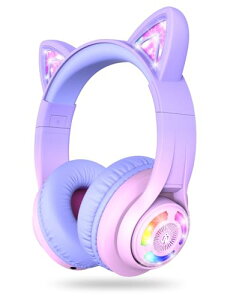 iClever �q���p�w�b�h�z�� Bluetooth�w�b�h�t�H�� �L��LED���C�g�A�b�v���C�����X�L�b�Y�w�b�h�t�H�� ���ʐ����t���i74/85