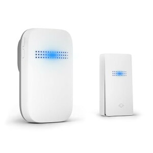 ワイヤレスチャイム 自動発電 玄関チャイム 電池不要 防水防塵 工事不要 38曲 4段階音量調節 100db 光でお知らせ メモリー機能 ドアベ