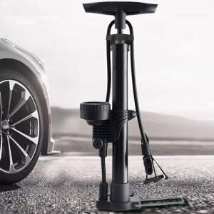 自転車 空気入れ 仏式 くうきいれ 仏/英/米式バルブ対応 自転車くうき空気入れ コンパクト ボール 兼用 人気携帯 ボール、電動車、バイク、球