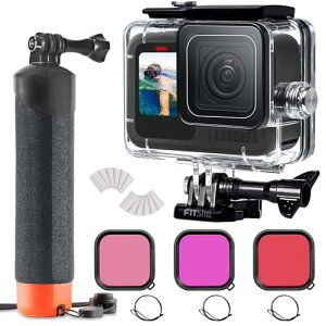 FitStill 60M/196FT �����h���ی�P�[�X�V�F�� Go Pro Hero 13/12/11/10/9 Black�Ή� 3�p�b�N�_�C