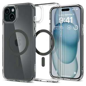 Spigen �n��18�N�̋Z�p�� iPhone 15 �P�[�X MagSafe �N���A �ϏՌ� �ČRMIL�K�i�擾 �X�g���b�v�z�[�� ���ϗ}�� ��