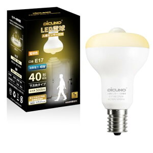 DiCUNO LEDd E17 lZT[ 40` 4W 500lm dF 2700K ÃZT[t Yh~ tv