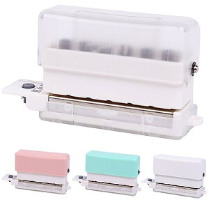 Moeagel ルーズリーフパンチ 6穴 A5/B5/A4対応 取扱説明書付き 使いやすい 30穴/26穴/20穴 強力 穴あけパンチ 省力 多