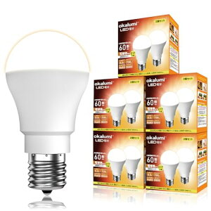 10�Z�b�g�EOKALUMI LED�d�� e17���� �d���F 60W�`���� �~�j�N���v�g���^�d�� 730Lm �L�z�� �����s�� �f�M�ގ{�H���/