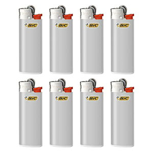 Bicジャパン ビック(Bic) ライター J25 ミニ 使い捨て やすり グレー 8本セット J25E-GRY8P