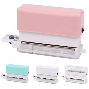 Moeagel ルーズリーフパンチ 6穴 A5/B5/A4対応 取扱説明書付き 使いやすい 30穴/26穴/20穴 強力 穴あけパンチ 省力 多