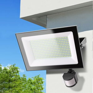 Linke 150W センサーライト 屋外 コンセント式 15000ルーメン AC100V IP661.5Mコード 屋内/屋外用 明暗人感センサ