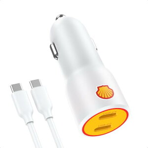 Shell J[`[W[ USB-C 2|[g v40W PD3.0Ή 12VE24VԑΉ ԍڏ[d USB-CP[ut ^