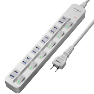 SAYBOUR d^bv K[h ʃXCb` ߓd^bv ȃGlACRZg 6LED PSEF؍ R[h (3m z