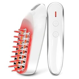 Athvcht 電気バリブラシ 電動頭皮ブラシ 電気ブラシ スカルプ ヘッド EMS リフトケア LED赤光エステ RF温熱 3段階強度調節 1