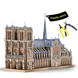 Piececool(�s�[�X�N�[��) ���̃p�Y�� �m�[�g���_���吹��/�H��Z�b�g ���^���b�N�i�m�p�Y�� ������ �g�ݗ��ĕK�v �H��܂� �ڒ��ܕs�v