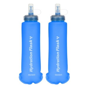 TRIWONDER ソフトフラスク ハイドレーション ランニング ボトル 水筒 500ml 折りたたみ 給水ボトル 防塵キャップ付き 軽量 トレ