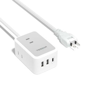 �����R�[�h 1m �Z�� �d���^�b�v usb ���������R���Z���g �e�[�u���^�b�v TESSAN �^�R���z�� 3��AC�� 1��usb-c 2��typ