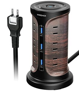 NVEESHOX �d���^�b�v �^���[�^ usb�R���Z���g �����R�[�h 2m 12��AC�� 3��USB�|�[�g ���K�[�h �Œ�p�[�c�t 3�w ������