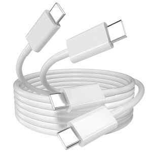 USB Type C P[u 100W/5A PDΉ }[d USB C-C 1M 2{Zbg ϋv fh~ f[^ iPh