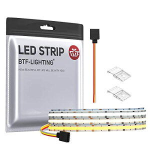 BTF-LIGHTING FCOB COB CCT LED�e�[�v���C�g �����x �t���L�V�u�� 1M 640LEDs/m �d���F �����F �����F