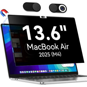 MacBook Air 13.6(2025M4)�Ή� �`�����h�~�t�B���^�[ 13.6�C���`�`�����h�~�t�B���� ���C�v���C�o�V�[�t�B���� �J�����J