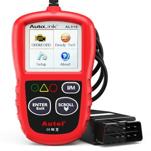 Autel Autolink AL319 OBD2 �f�f�@ �̏�R�[�h�̓ǂݎ��Ə��� obd�Ԍ����G���[�`�F�b�N�p ������ �f�f�@ �G�~�b�V��