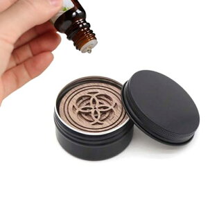 DFsucces アロマストーン アロマディッシュ 木製 アロマディッシュ 黒胡桃 天然木 アロマウッド 安眠 瞑想 ポータブル 置き型消臭 車