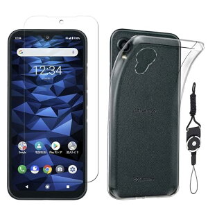 1���t�B���� +TPU �P�[�X+�g�уX�g���b�v �t��For ���Z�� KYOCERA DIGNO BX2 A101KC �K���X�t�B���� A101K