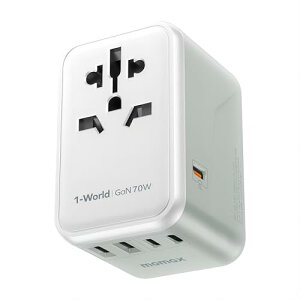 70W �}���[�dMOMAX �ϊ��v���O PD 70W GaN �C�O�p 6�䓯���[�d 3*USB-C PD & 2*USB-A QC &1*AC�R