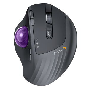 ProtoArc �g���b�N�{�[���}�E�X 2.4G��Bluetooth�Ή� 3��f�o�C�X�����ڑ� 5�i�KDPI 7�{�^�� ���� windows/m