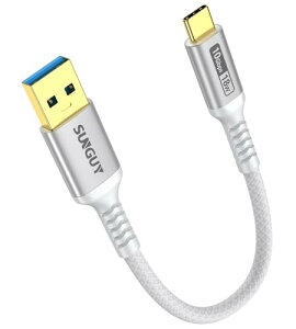 SUNGUY USB Type C �P�[�u�� 0.15M USB3.1 Gen2 10Gbps�f�[�^�]�� �^�C�vc �����[�d USB-A to