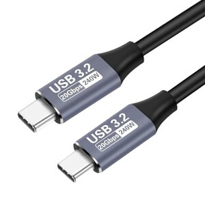 USB-C to USB-C �P�[�u�� 3M ���}���[�d 240W PD�Ή� 20Gbps�����f�[�^�]�� 4K/60Hz�Ή� ���ϋv�i�C���� i