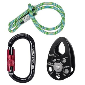 GM CLIMBING CE UIAA �F�� �q�b�` �X���b�N�e���f�B���O �v�[���[ �L�b�g�Z�b�g 30kN�}�C�N���v�[���[ �u�b�V���O�^�C�v