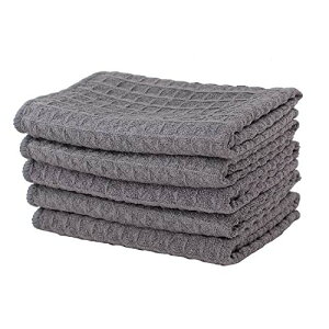 ふきん マイクロファイバー布巾 強力吸水 速乾 雑巾 食器 拭きガラス 窓鏡 キッチンタオル 台拭き 掃除用品 ワッフル調 キッチンクロス (グ