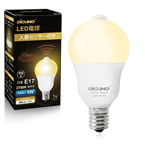 DiCUNO LEDd E17 lZT[ 6W 60` 600lmdF 2700K ÃZT[t Yh~ ԊOZT