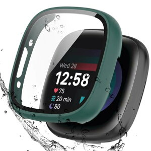 BOOLINN For Fitbit sense2 �J�o�[/Fitbit versa4 �J�o�[ 3D���p�G�b�W �����^ PC+�K���X�f�� ��̌^