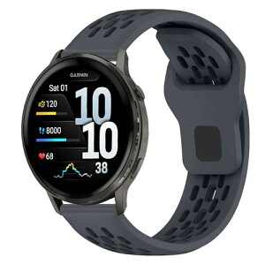 [KiimLaa] 22mm �V���R���o���h Garmin Forerunner 255/265/�K�[�~�� Venu 4 45mm/Venu 3