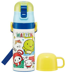 スケーター(skater) 子供用 ステンレス 水筒 2way 直飲み 420ml コップ飲み 350ml まいぜんシスターズ 23 子供に優し