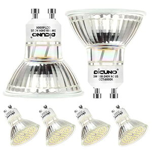 DiCUNO LED�d�� GU10���� 50W�`�n���Q�������i5W�j �����F 6000K 500lm LED�X�|�b�g���C�g AC100-240V
