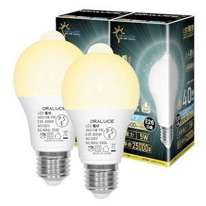 ORALUCE LEDd E26 lZT[ d 40W` dF 3000K 5W 500lm _E ÃZT[t
