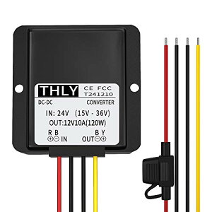 dcdc Ro[^[ 24V?12V 10A 120WgX ~q[YhtA24v 12v ϊ h StLEDCg[^[g