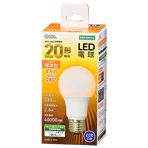 �I�[���d�@ LED�d��(20�`����/330lm/�d���F/E26/�S����280°/���`���Ή�) LDA3L-G AG52