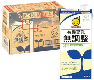マルサン 有機豆乳無調整 1000ml×6本