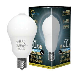 ORALUCE LEDd E17 lZT[ d 40W` F 6500K 5W 500lm _E ÃZT[t