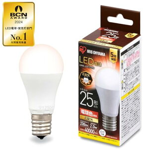 E17�A�C���X�I�[���} LED�d�� 25W�`���� �d���F �������a17mm �L�z�� �����Ή� LDA2L-G-E17-2T6