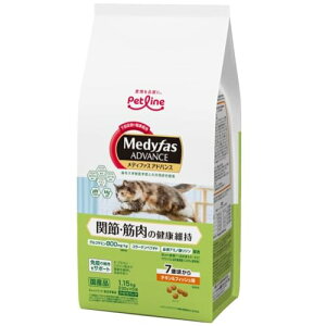 メディファス アドバンス キャットフード 関節・筋肉の健康維持 7歳頃から チキン&フィッシュ味 1.15kg(230g×5) 下部尿路/国産/