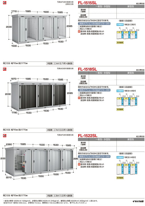 楽天市場】【無料☆特典付】連続型物置 フォルタ 引き戸タイプ連続型 