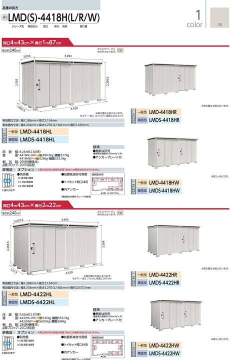 楽天市場】《見積歓迎》【無料☆特典付】エルモ 中・大型物置 LMD 