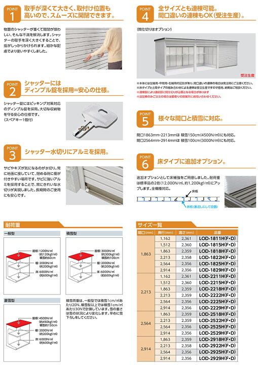 楽天市場】【無料☆特典付】エルモシャッター 中・大型物置 LOD-2229HD 