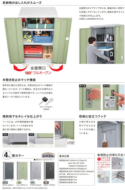 楽天市場】【無料☆特典付】物置 屋外 収納 イナバ物置 アイビー 