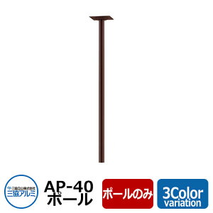 郵便ポスト 郵便受け ポスト関連商品 三協アルミ AP-40 ポール建て用ポール イメージ:ブロンズ ポール式ポスト おしゃれ クール シンプル 戸建て 玄関 庭 かわいい 宅配 新居 新築 エクステ