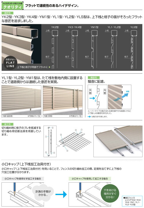 楽天市場】【無料☆特典付】形材フェンス レジリア フリー支柱タイプ 