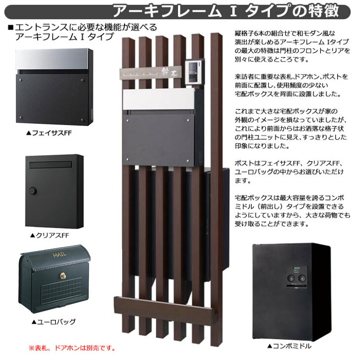 楽天市場】パナソニック アーキフレーム Iタイプ C前後仕様 ポール6本+ 
